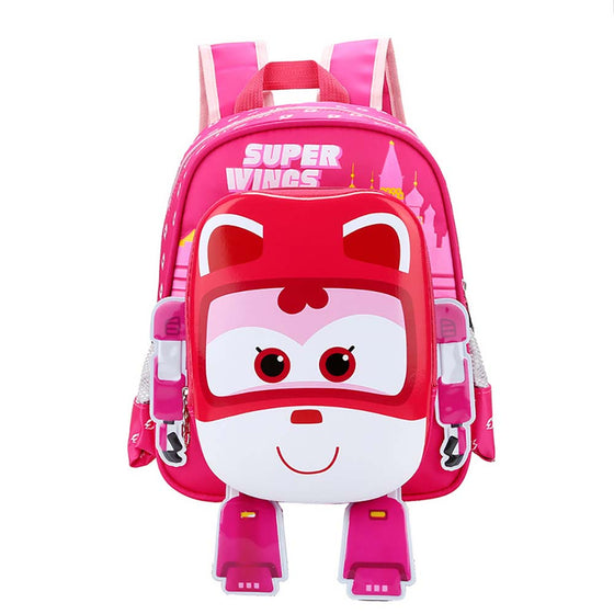 3D Cartoon New Style Super Wings Kindergarten Boys Girls Schoolbag - Toysoff.com