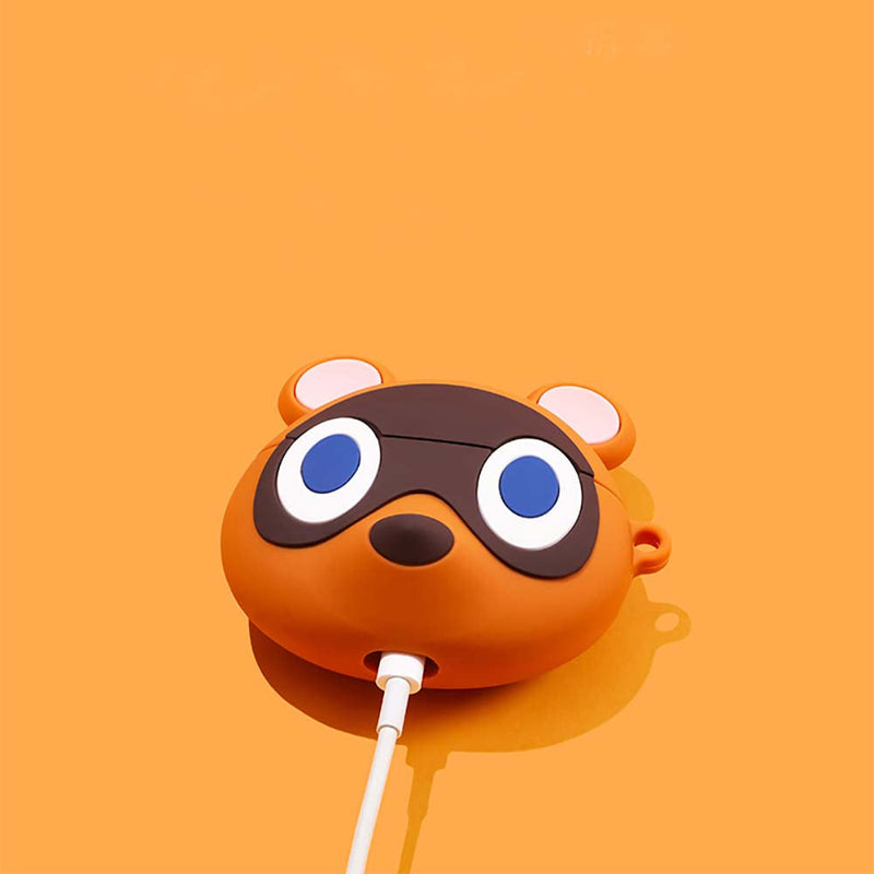 Animal Crossing Tom Nook Apple Airpods Case Fun Gift