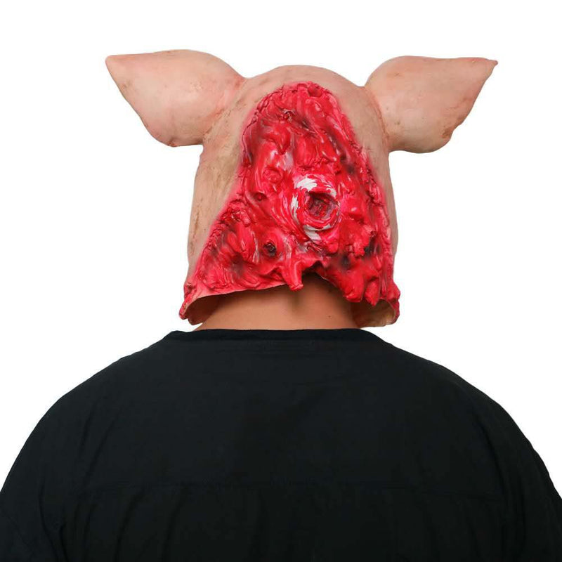 Horror Pig Mask Halloween Evil Full Head Animal Prop