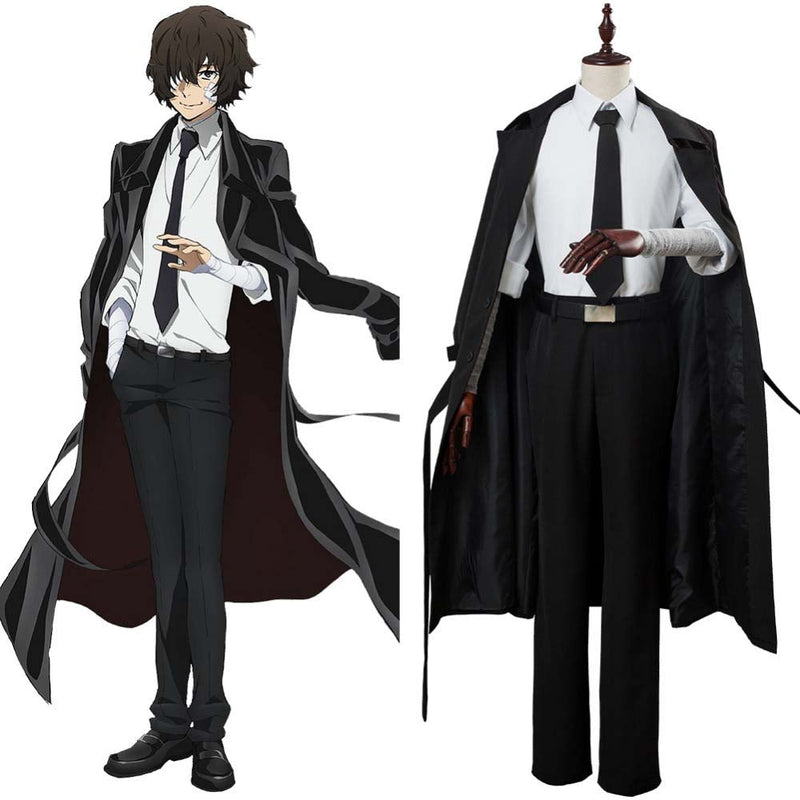 Anime Bungo Stray Dogs Osamu Dazai Cosplay Costume Halloween Suits