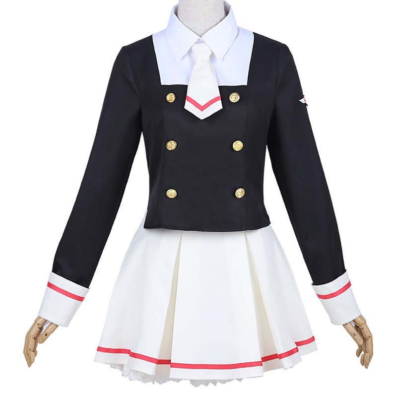 Anime Card Captor Kinomoto Sakura Japan Uniform Girl Cosplay Costume - Toysoff.com