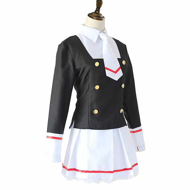 Anime Card Captor Kinomoto Sakura Japan Uniform Girl Cosplay Costume - Toysoff.com