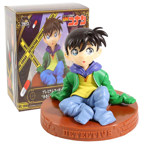 Anime Cartoon Sitting Posture Detective Conan Action Figure 10cm