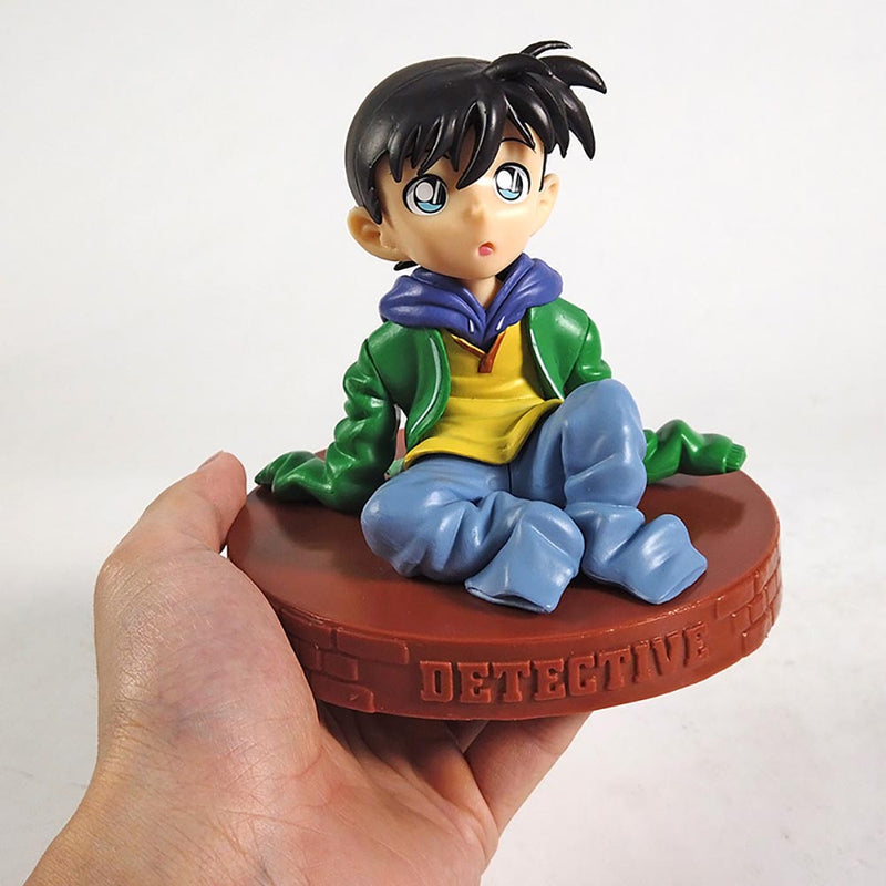 Anime Cartoon Sitting Posture Detective Conan Action Figure 10cm