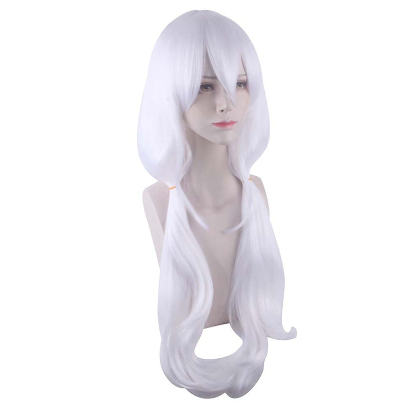 Anime Danganronpa Angie Yonaga Cosplay Wig Party Cool White Hair