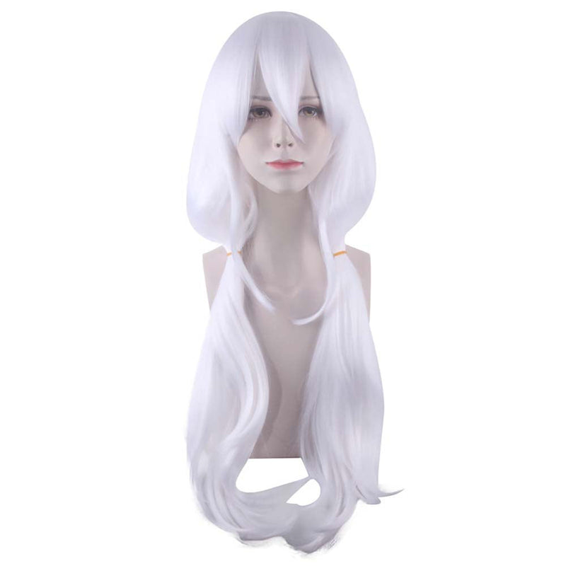 Anime Danganronpa Angie Yonaga Cosplay Wig Party Cool White Hair