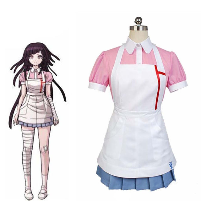 Anime Danganronpa Mikan Tsumiki Nurse Dress Girl Halloween Cosplay Costume - Toysoff.com