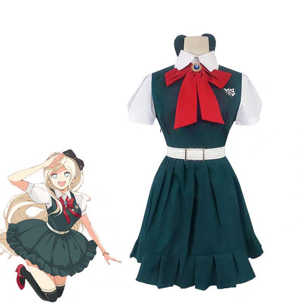 Anime Danganronpa Sonia Nevermind Green Dress Woman Halloween Cosplay Costume - Toysoff.com