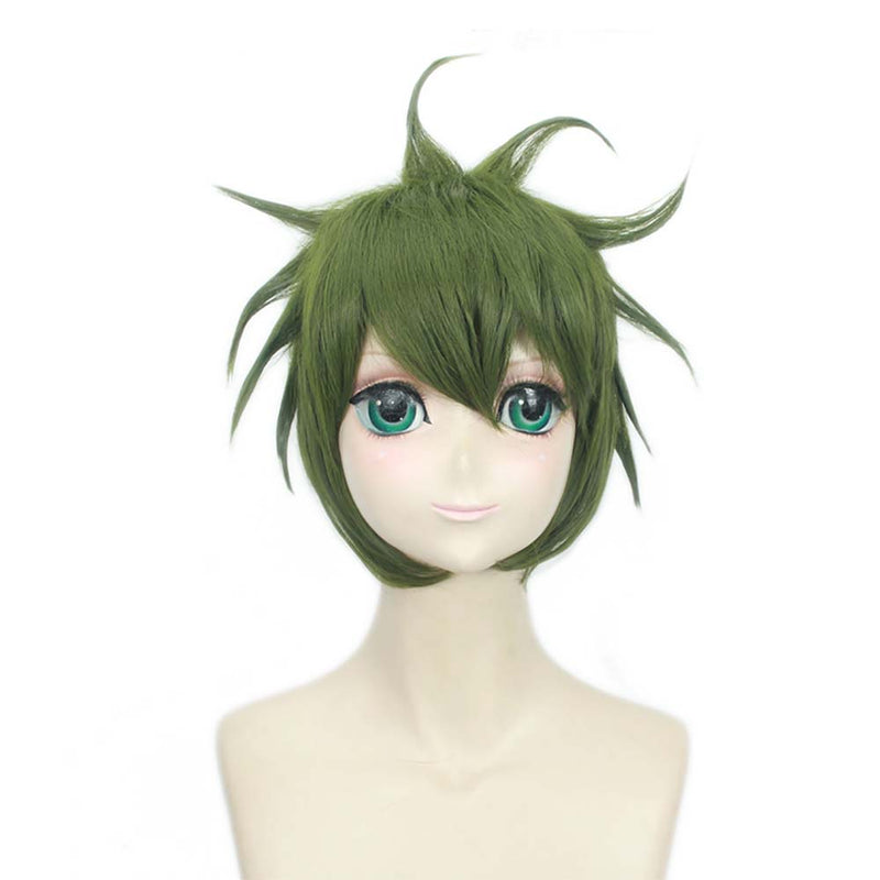 Anime Danganronpa V3 Rantaro Amami Cosplay Wig Green Short Hair