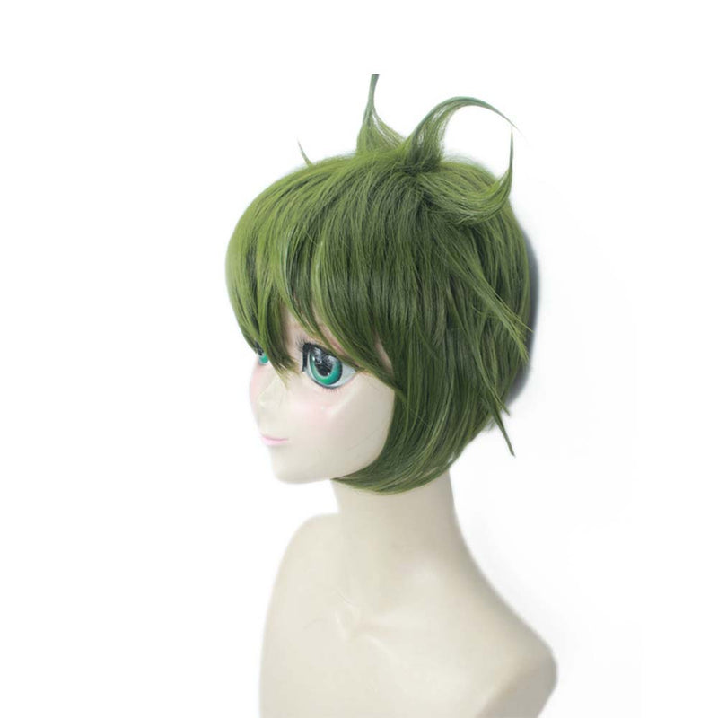 Anime Danganronpa V3 Rantaro Amami Cosplay Wig Green Short Hair