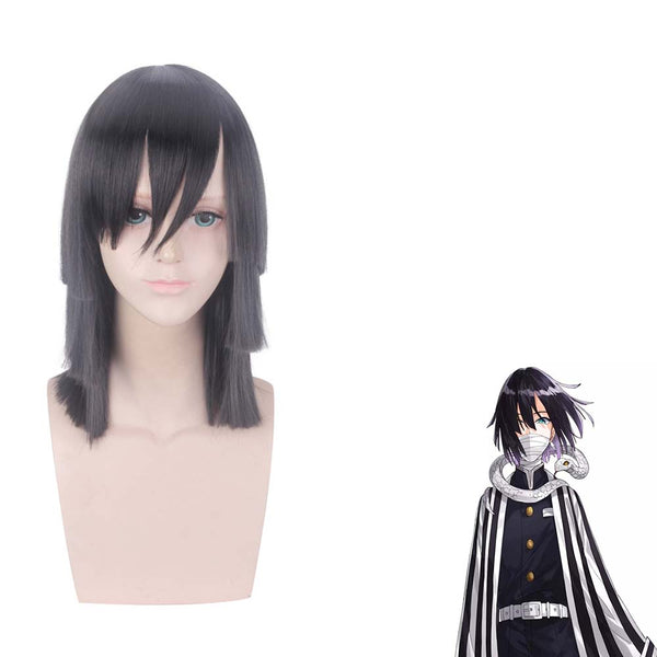 Anime Demon Slayer Kimetsu no Yaiba Iguro Obanai Cosplay Wig