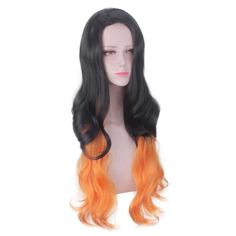 Anime Demon Slayer Kimetsu no Yaiba Kamado Nezuko Cosplay Wig