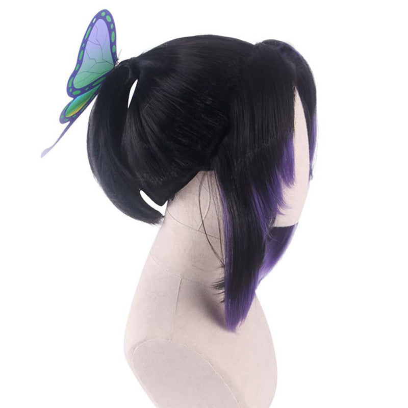 Anime Demon Slayer Kimetsu no Yaiba Kochou Shinobu Cosplay Wig