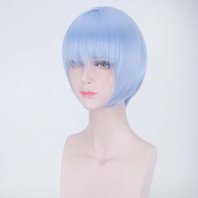 Anime EVA Ayanami Rei Cosplay Wig Party Cute Short Hair