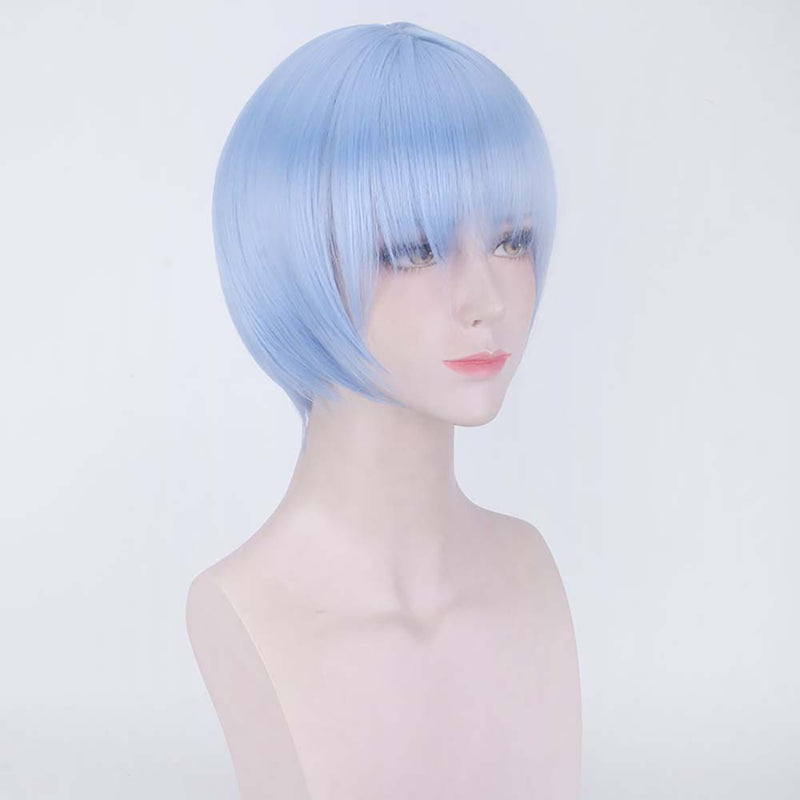 Anime EVA Ayanami Rei Cosplay Wig Party Cute Short Hair