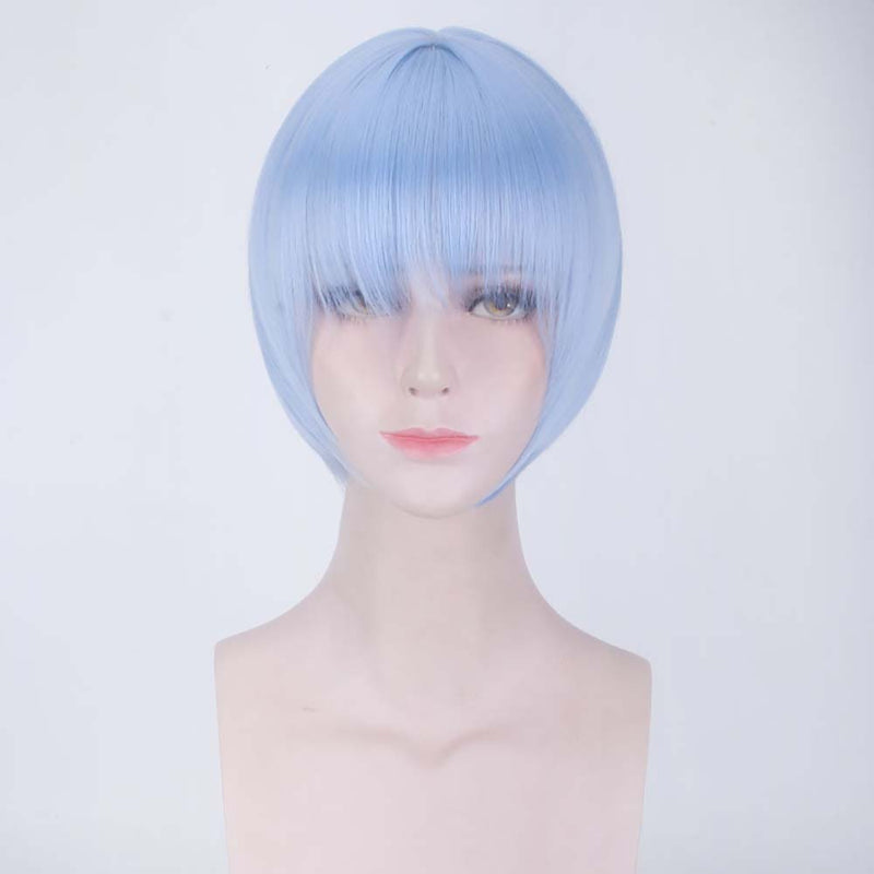 Anime EVA Ayanami Rei Cosplay Wig Party Cute Short Hair