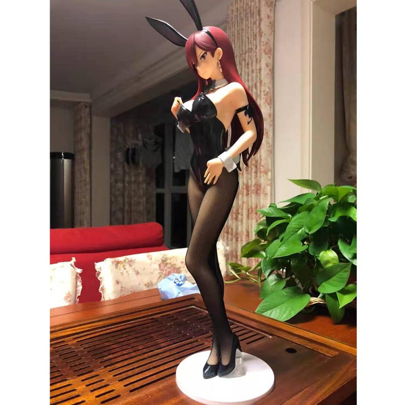 Anime Fairy Tail Sexy Bunny Girl Erza Scarlet Action Figure 47cm