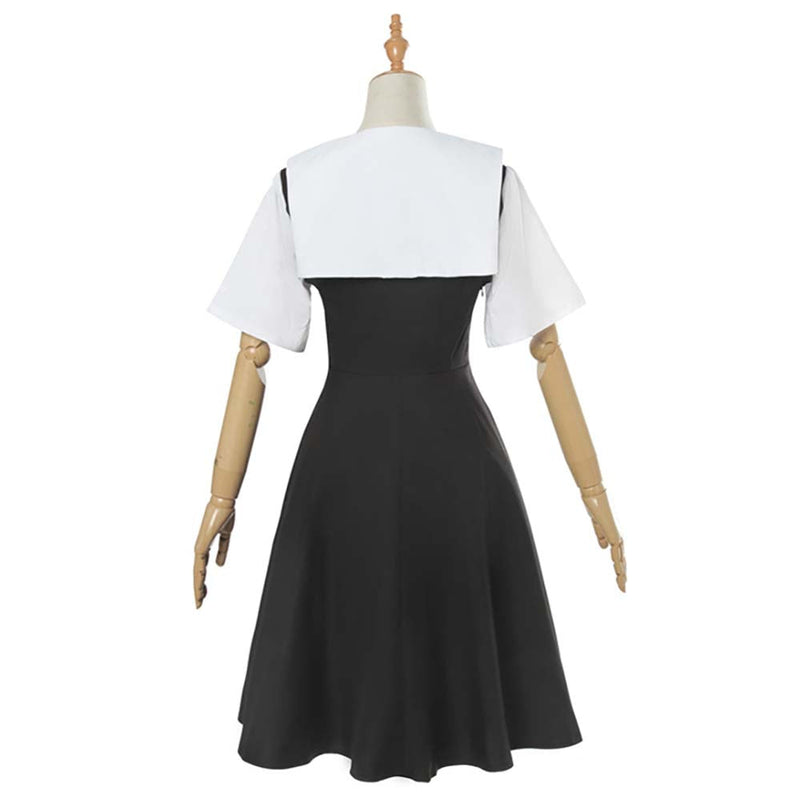 Anime Fujiwara Chika Japan School Uniform Summer Dress Cosplay Costume