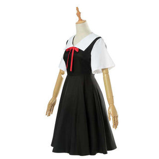 Anime Fujiwara Chika Japan School Uniform Summer Dress Cosplay Costume