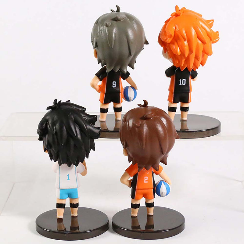 Anime Haikyuu Boy Mini Action Figure Toy 4pcs 9cm