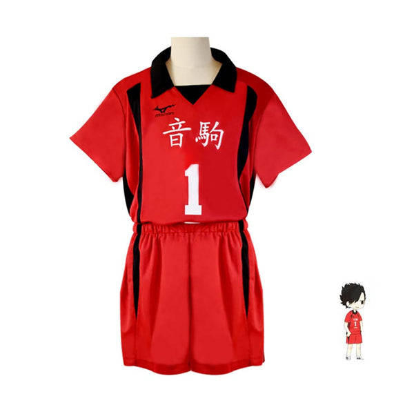 Anime Haikyuu High School Students Cosplay Ball Team Sportswear Uniform Number One