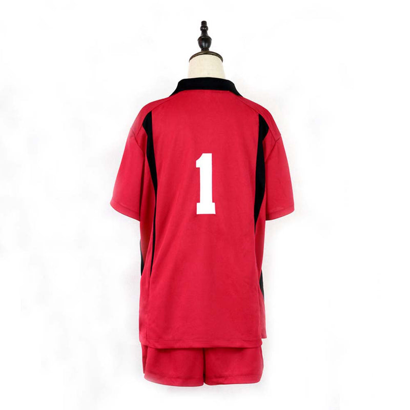 Anime Haikyuu High School Students Cosplay Ball Team Sportswear Uniform Number One