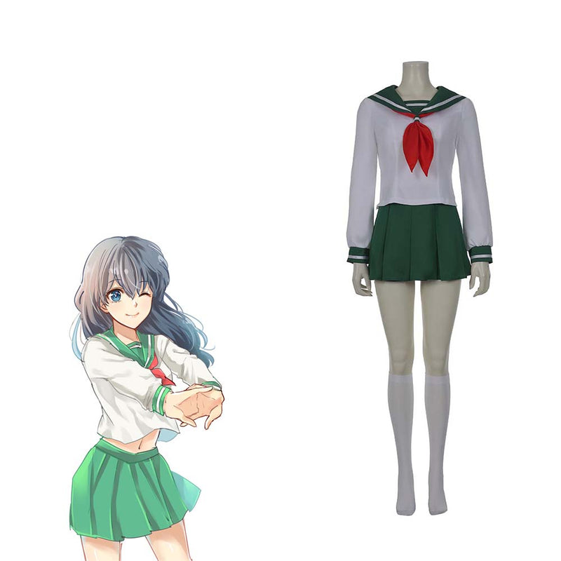 Anime Inuyasha Higurashi Kagome Cosplay Girl School Uniform Sailor Costume