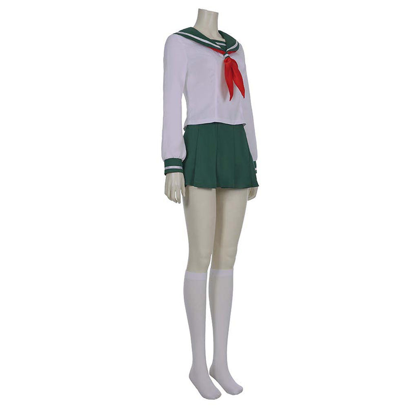 Anime Inuyasha Higurashi Kagome Cosplay Girl School Uniform Sailor Costume