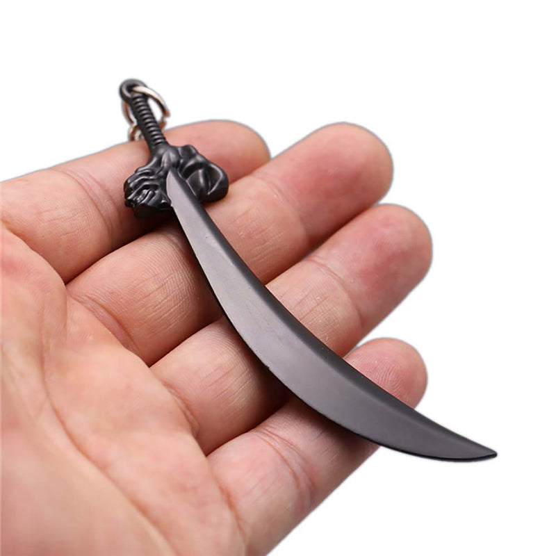 Anime Inuyasha Metal Toy Keychain Cosplay Sesshoumaru Mini Sword Prop