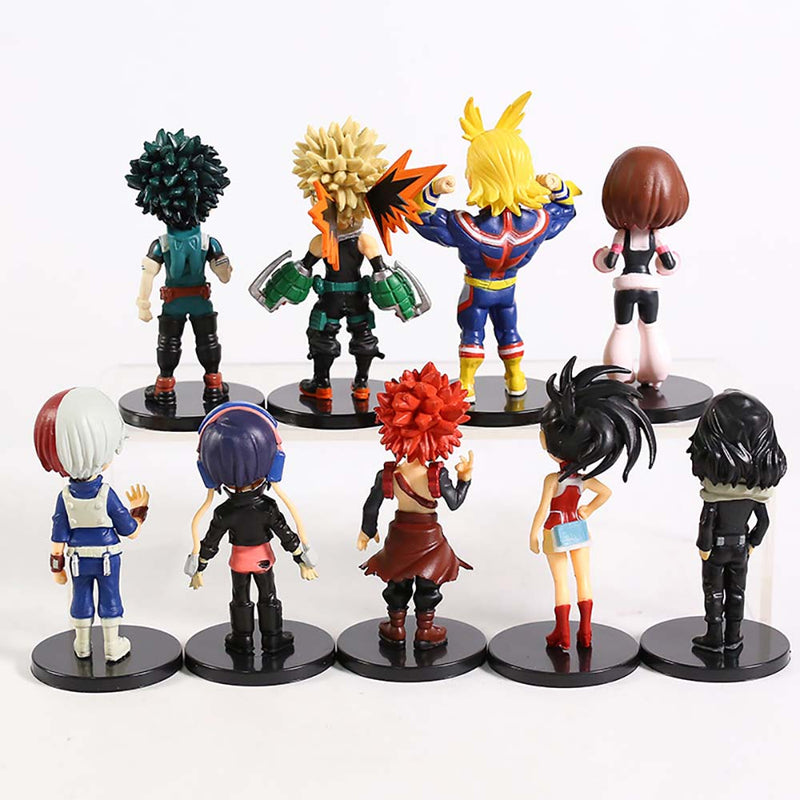 Anime My Hero Academia Action Figure Mini Model Toy 9pcs