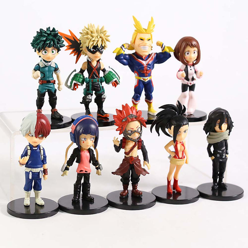 Anime My Hero Academia Action Figure Mini Model Toy 9pcs