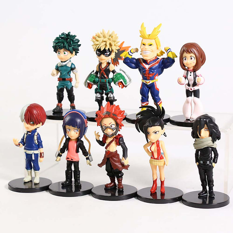 Anime My Hero Academia Action Figure Mini Model Toy 9pcs