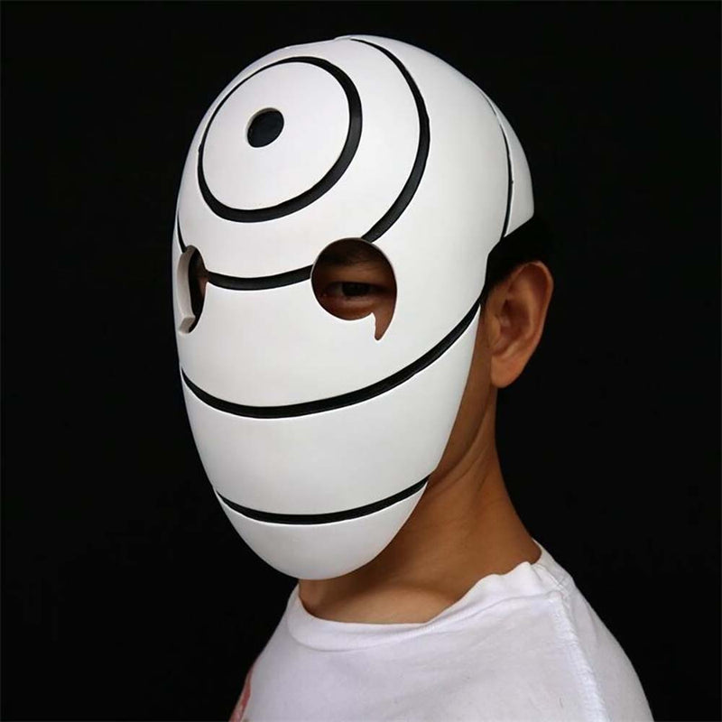 Anime Naruto Tobi Uchiha Obito Mask Halloween White Cosplay Prop
