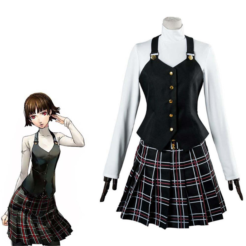 Anime PERSONA5 The Animation Makoto Niijima Cosplay School Uniform Dress