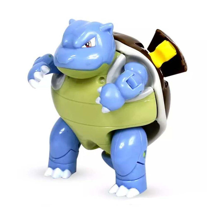 Anime Pokemon Ball Blastoise Figure Model Handmade Deformation Suit Toys