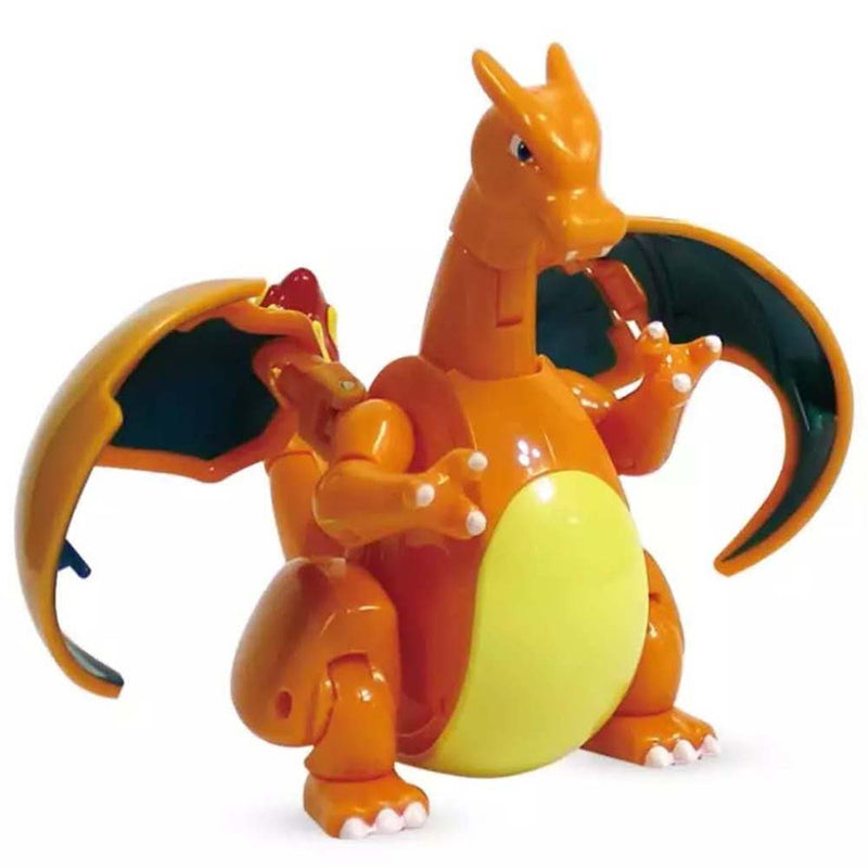 Anime Pokemon Ball Charizard Figure Model Handmade Deformation Suit Toys