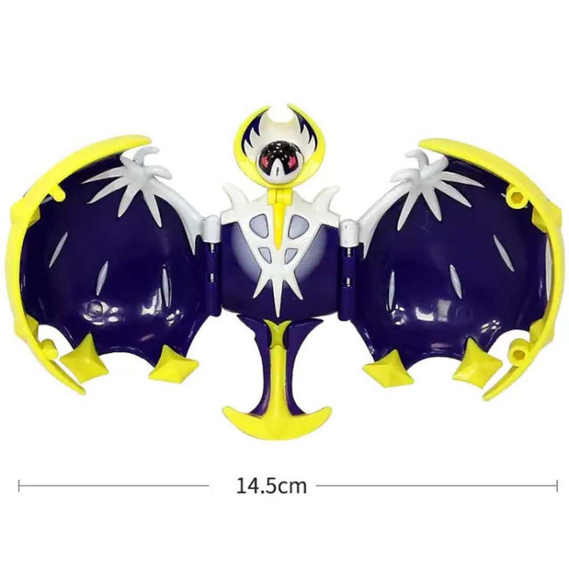 Anime Pokemon Ball Lunala Figure Model Handmade Deformation Suit Toys