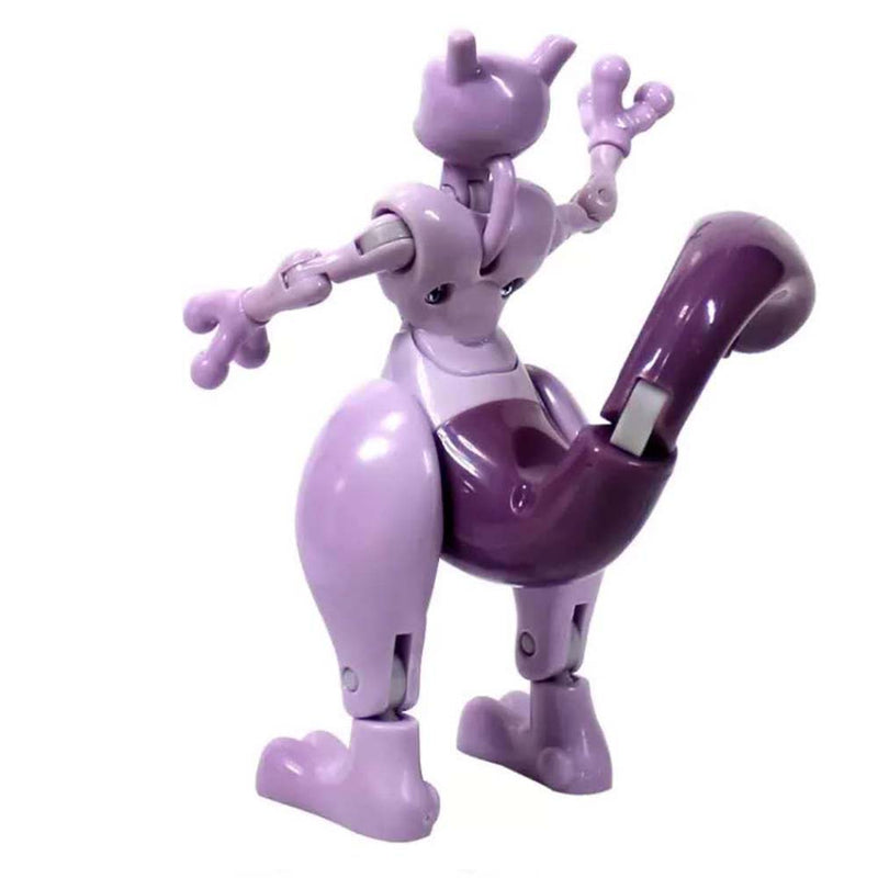 Anime Pokemon Ball Mewtwo Figure Model Handmade Deformation Suit Toys