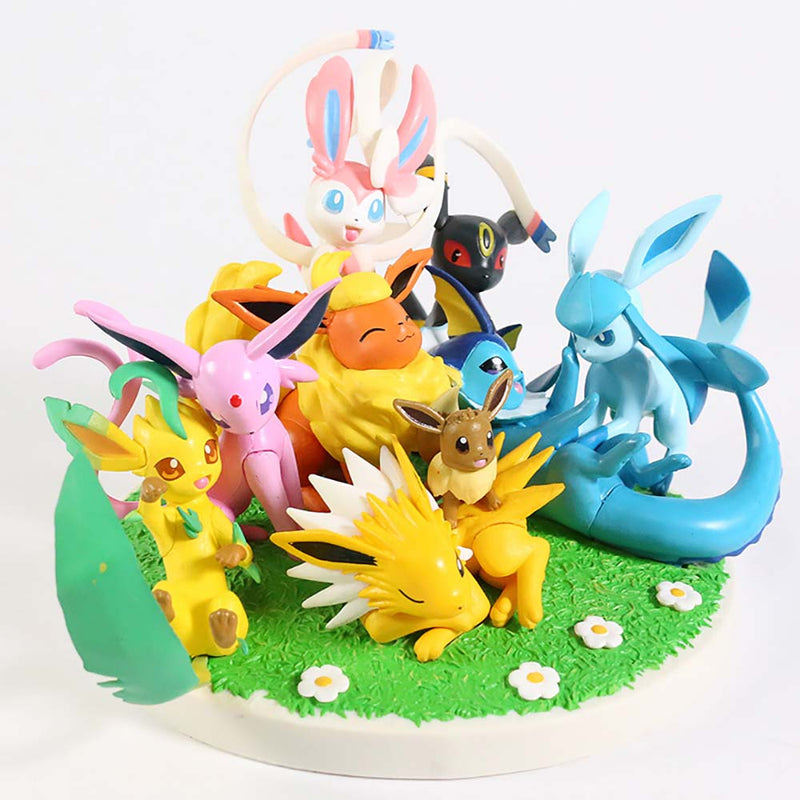 Anime Pokemon Eeveelution Action Figure Collectible Model Toy 12cm