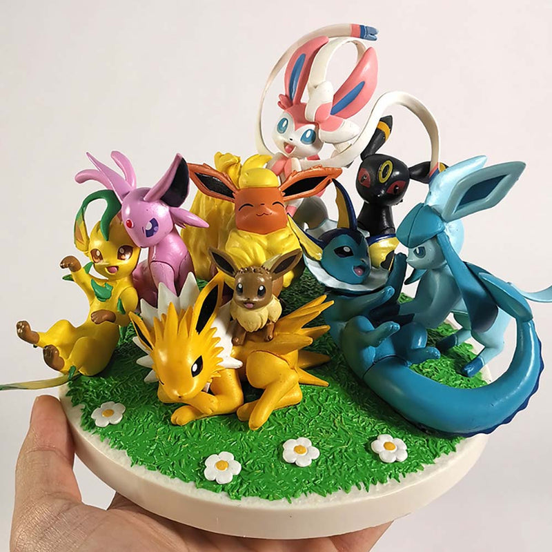 Anime Pokemon Eeveelution Action Figure Collectible Model Toy 12cm