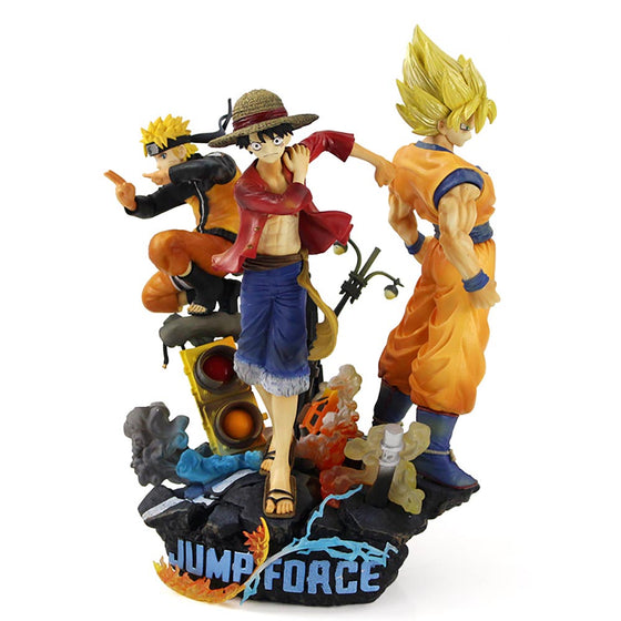 Anime Son Goku One Piece Luffy Naruto Uzumaki Jump Force Action Figure 18cm