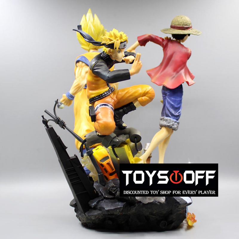 Anime Son Goku One Piece Luffy Naruto Uzumaki Jump Force Action Figure 18cm