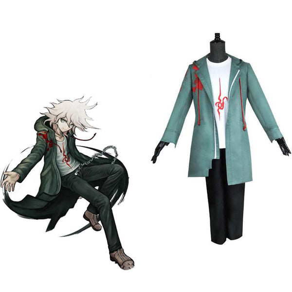 Anime Super Dangan Ronpa 2 Nagito Komaeda Cosplay Halloween Costume