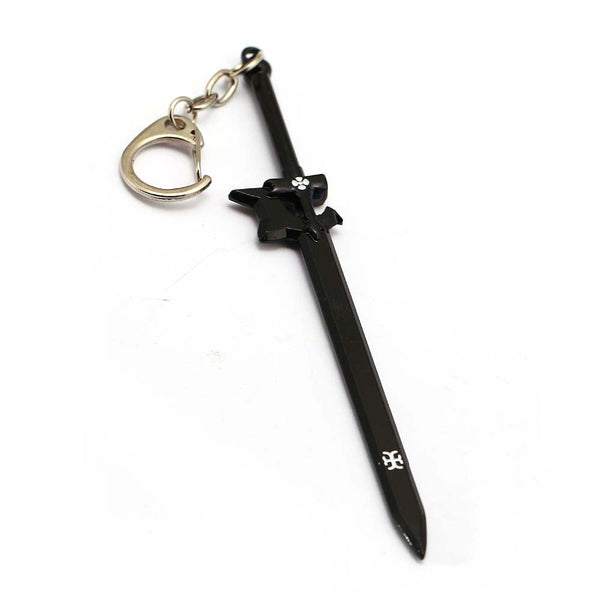Anime Sword Art Online Kirigaya Kazuto Black Scabbard Metal Keychain