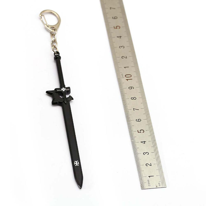Anime Sword Art Online Kirigaya Kazuto Black Scabbard Metal Keychain