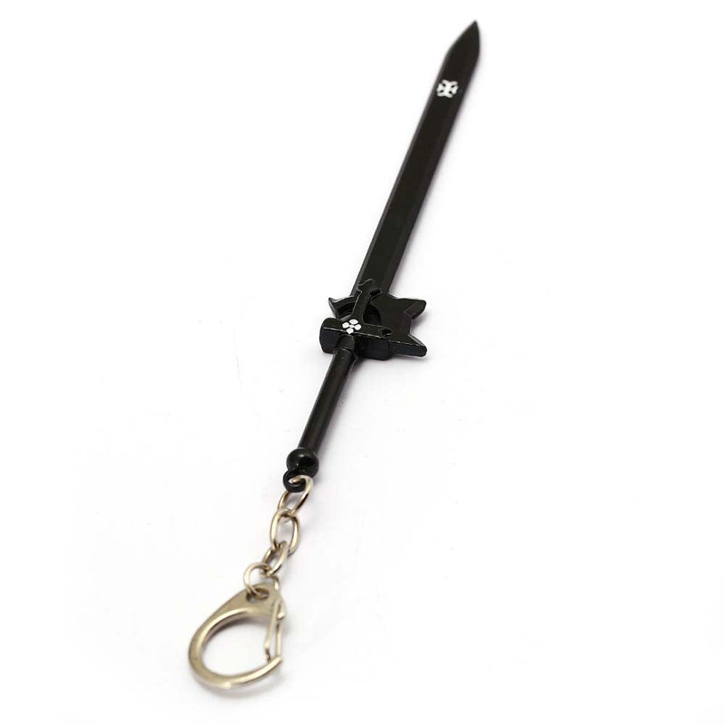 Anime Sword Art Online Kirigaya Kazuto Black Scabbard Metal Keychain