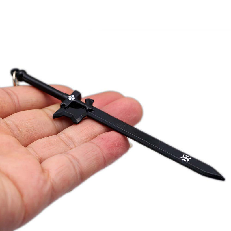 Anime Sword Art Online Kirigaya Kazuto Black Scabbard Metal Keychain