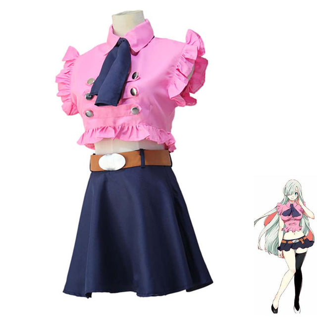 Anime The Seven Deadly Sins Elizabeth Liones Uniform Suit Women Cosplay Costume - Toysoff.com