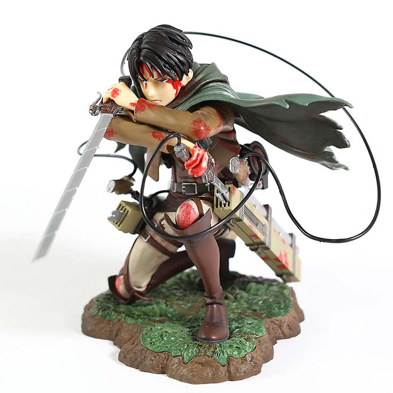 Attack On Titan Battle Damaged Levi·Ackerman Action Figure 18cm