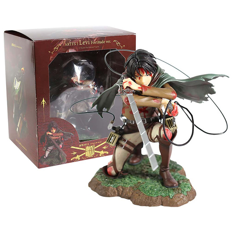 Attack On Titan Battle Damaged Levi·Ackerman Action Figure 18cm